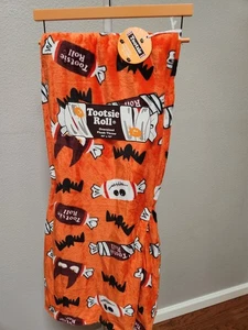 HALLOWEEN TOOTSIE ROLL PELUCHE OVERSIZE 60 x 70 pollici nuovo con etichette 100% poliestere pipistrelli - Foto 1 di 3