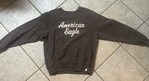American Eagle Women’s Graphic Sweatshirt - Size Small - Brown - EUC - Picture 1 of 4