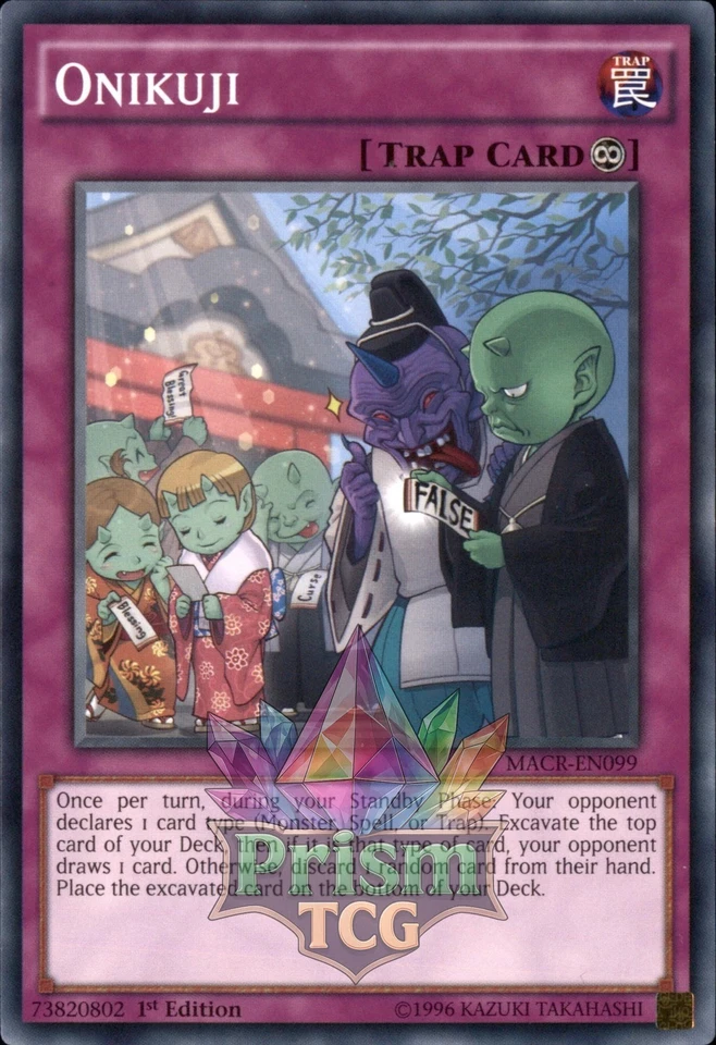 1st Ed Onikuji MACR-EN099 Yugioh - Image 1 of 1