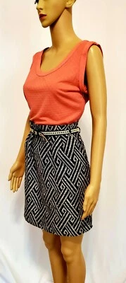 I Love Ronson 2 Piezas Ilusión Bolsa de Papel Cintura Cinturón Falda Melocotón Jersey Top... Foto 1 de 4