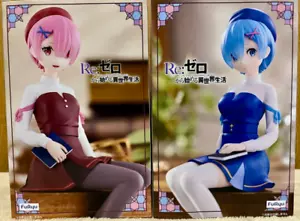 Re:Zero Starting Life in Another World Noodle Stopper Figure Ram & Rem set of 2 - Picture 1 of 4