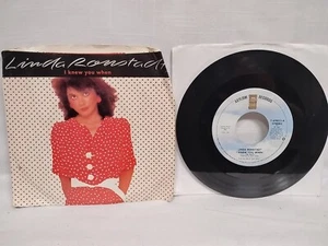 Linda Ronstadt I Knew You When / Talk to me Mendocino 45 RPM record 7-69853 1982 - Picture 1 of 5