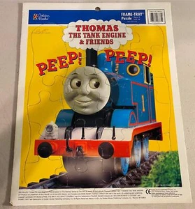1997 Golden Books Thomas The Tank Engine Train Fun Frame Tray Puzzle - Picture 1 of 3