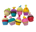 Lot de 9 cupcakes Disney Princess Enchanted Tiana Jasmine Belle Ariel