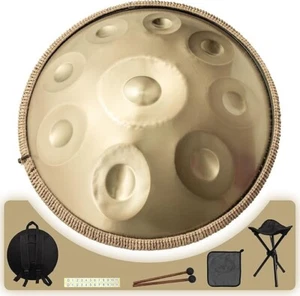OpenBox|Handpan 22 Zoll D-Moll Kurd Handpan 9 Noten Handpan Drum Instrument - Bild 1 von 4