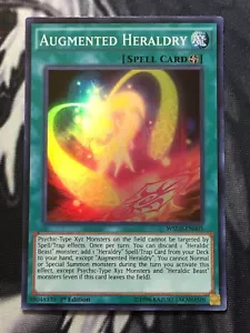 Yu-Gi-Oh! - Augmented Heraldry - WSUP-EN005 - Super Rare - 1st Edition - M/NM X3 - Picture 1 of 2