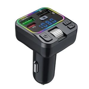 2USB+PD Car Charger Wireless Bluetooth FM Transmitter MP3 Player Handsfree Call - Picture 1 of 10