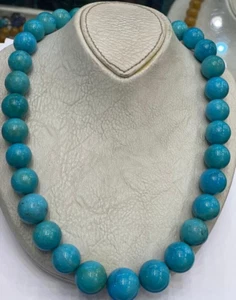 Genuine Natural Egyptian Turquoise Necklace Gift for Her Beaded Necklace (214g) - Picture 1 of 9
