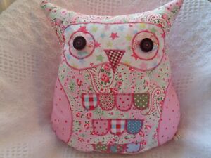 SEWING PATTERN & TEMPLATE To make your own OWL CUSHION RETRO VINTAGE FABRIC TOY