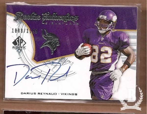 A9670- 2008 SP Authentic #217 Darius Reynaud RC Auto /1199 SAMPLE - Image 1 of 1