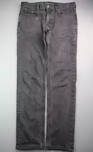 Pantalones de mezclilla Express 2018 ajustados rectos elásticos negros talla 34x32 (medida 35x30) - Imagen 1 de 8