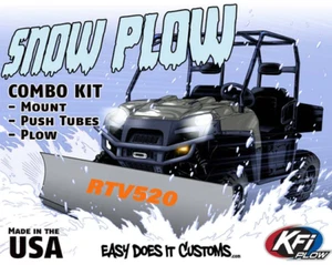 KUBOTA RTV520 - All Years - KFI UTV 60" Snow Plow Combo Kit - Picture 1 of 5