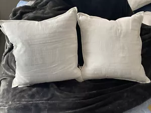 Ralph Lauren White Decorative Pillows (2) Originally $150 A Piece - Picture 1 of 4