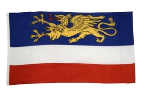 Fahne Deutschland Stadt Rostock Flagge Rostocker Hissflagge 90x150cm - Picture 1 of 1