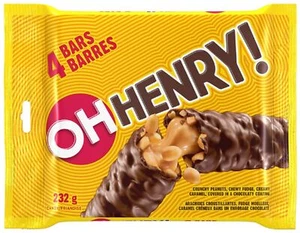 OH Henry Chocolate Candy Bars 232g 4 Full Size Bars - Picture 1 of 1