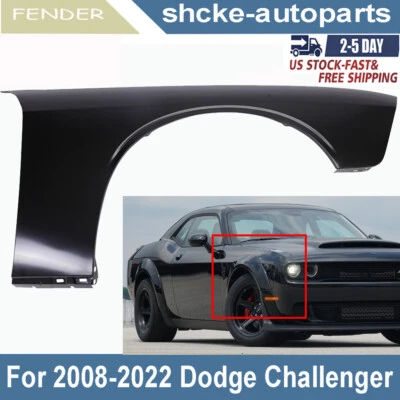 New Steel Front Right Side Fender For 2008-22020 2021 2022 2023 Dodge Challenger — 第 1/4 张图片