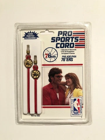 PHILADELPHIA SIXERS 76ERS VINTAGE 1987 PRO SPORTS CORD SUNGLASS EYEGLASS - NEW! Cover
