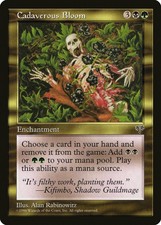 Cadaverous Bloom Mirage PLD Black Green Rare MAGIC GATHERING CARD ABUGames