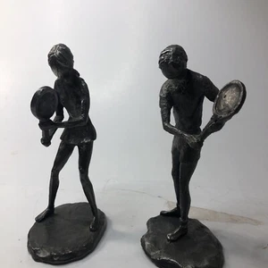 Tennisspieler aus Zinn 1974 L.L. Zinn 7" groß schönstes auf Ebay! - Bild 1 von 6