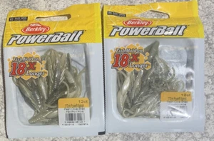 Paquetes de 2 paquetes Berkley Powerbait 1"" ninfa eléctrica pesca en hielo perla sombra oliva - Imagen 1 de 1