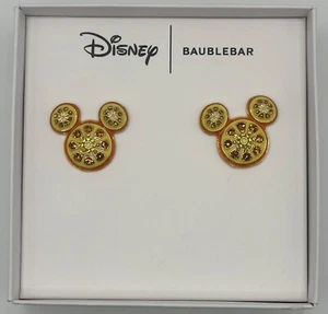 NUEVO Disney X Baublebar Mickey Mouse Naranja Cristal Pendientes Cítricos Disney Nuevo en Caja - Imagen 1 de 3