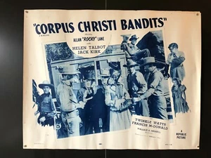 Corpus Christi Bandits (R1954) - Org. halbes Blatt Filmplakat - 28" x 22" EX - Bild 1 von 2