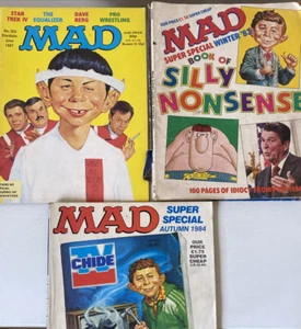 MAD. NUMBER'S 302, SPECIAL WINTER 1983 & HERBST 1984. (3 HEFTE VINTAGE LOT). - Bild 1 von 13