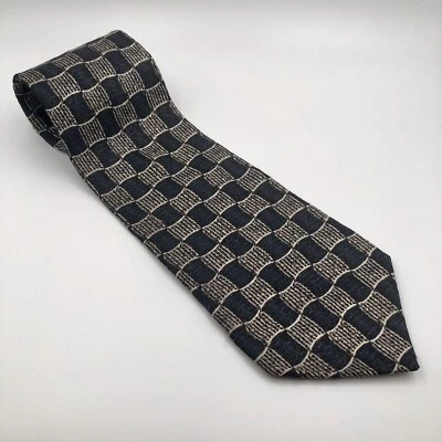 Guess American Classics Men's Silk Neck Tie Classic Fit Navy Blue - Image 1 of 4