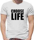 Choose Life - Mens T-Shirt - Slogan 80S Costume Retro Wham Fancy Dress