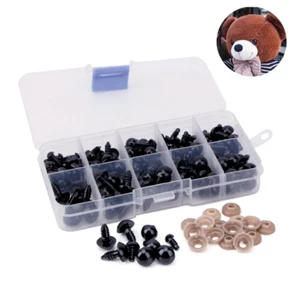 100pcs 6-12mm Plastic Crafts Safety Eyes For Teddy Bear Dolls Soft Toy Making - Picture 1 of 3