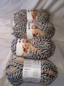 Lion Brand Yarn Wool Ease Super Bulky Hudson Bay 610 Striped 4 - Picture 1 of 10
