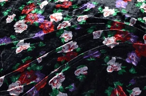 2.6 yd/ Vintage Mulberry Silk velvet fabric Luxury Oriental cloth Uzbek textile - Picture 1 of 8