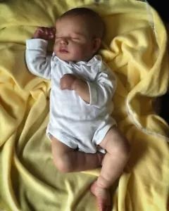 Bebe reborn doll 50 cm nuevo hecho a mano silicona reborn baby muñeca realista - Imagen 1 de 12