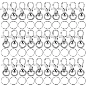 Key Chain Swivel Hooks, 100pcs Keychain Hardware Metal Swivel Snap Hook Lanya... - Picture 1 of 6