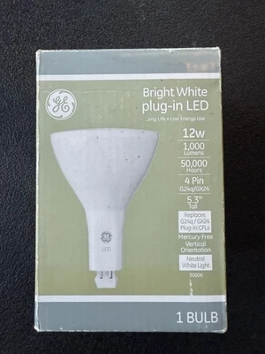 GE LED12G24Q-V/835L Bright White Plug-in LED Bulb 12W 4 Pin New/FM11 - 30548 - Image 1 of 4