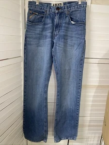 Ariat M4 Jeans stivaletto vita bassa taglio 31” x 36” blu denim cowboy classico gamba dritta - Foto 1 di 10