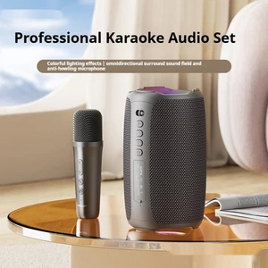 Enceinte Karaoké Bluetooth Portable avec Microphone Sans Fil - 20W Usage Domestique - Photo 1 sur 12