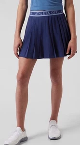 Athleta Girl Pleat Perfect Skort Skirt Goodnight Nora Navy Blue Girls XL 14 - Picture 1 of 10