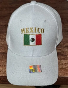Mexico flag embroidered dad hat, National flag embroidered baseball cap - Picture 1 of 6