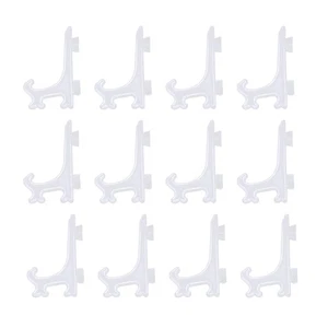 12Pcs 3--Kunststoff Staffeleien Oder Tellerhalter Display Teller (Trans6006 - Bild 1 von 8
