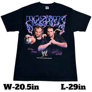 Vintage 2000s WWE Hardy Boyz Jeff Matt Hardys Wrestling Graphic T-Shirt Sz Large - Bild 1 von 6