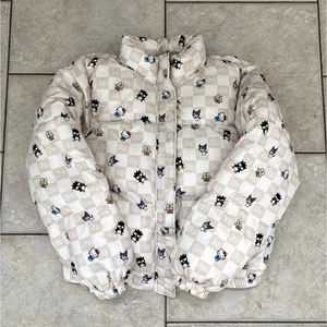 Hello Kitty puffer jacket forever 21 limited edition outdoor AOP coat - Picture 1 of 7