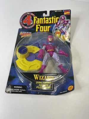 Nuevo en Paquete Figura de Acción Fantastic Four Wizard Toy Biz 1996 Marvel Comics Disparo de Disco  Foto 1 de 4