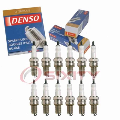 Velas de ignição Denso padrão U-Groove 12 peças para 1991-1999 Lamborghini Diablo gg - Imagem 1 de 4