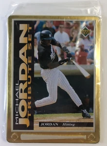 Rare 1995 Upper Deck Gold Metal Tribute Baseball Michael Jordan #JT3, Not opened - Picture 1 of 2