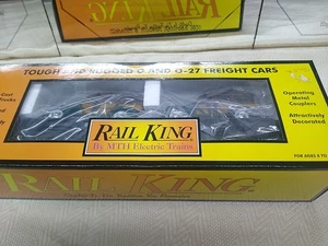 Coche plano de transporte automático RailKing MTH con vagones leñosos Ertl '40 30-7662 nuevo de stock  - Imagen 1 de 9