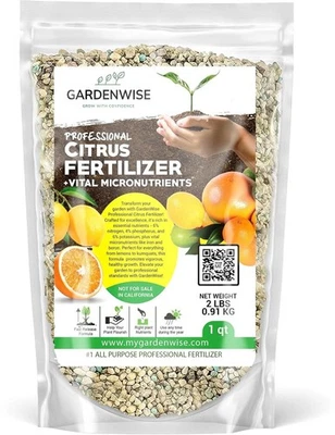 Fertilizante de cítricos y aguacate GardenWise 6-4-6 | Alimento vegetal profesional con micros Foto 1 de 4