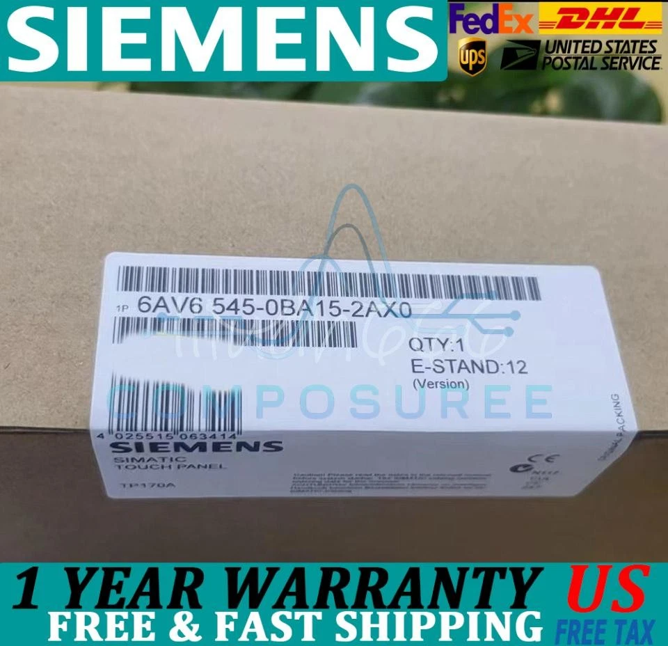 New Siemens 6AV6545-0AA15-2AX0 6AV6 545-0AA15-2AX0 SIMATIC Touch Panel - Image 1 of 2