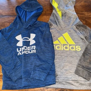 Lot of 2 Under Armour Adidas Youth 5T Hoodie - Picture 1 of 7