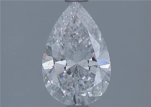 Certificate GIA 1.23 CT Pear Cut Natural Mined Diamond Loose D color I1 clarity - Picture 1 of 2